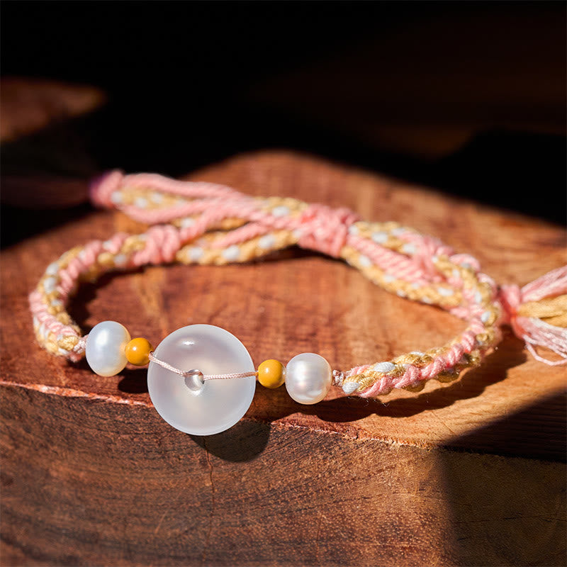 Nimara Ritual Chalcedony Peace Buckle Positive Bracelet