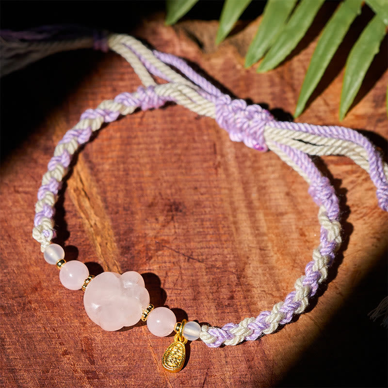 Nimara Ritual Pink Crystal Cat Warmth Love Bracelet