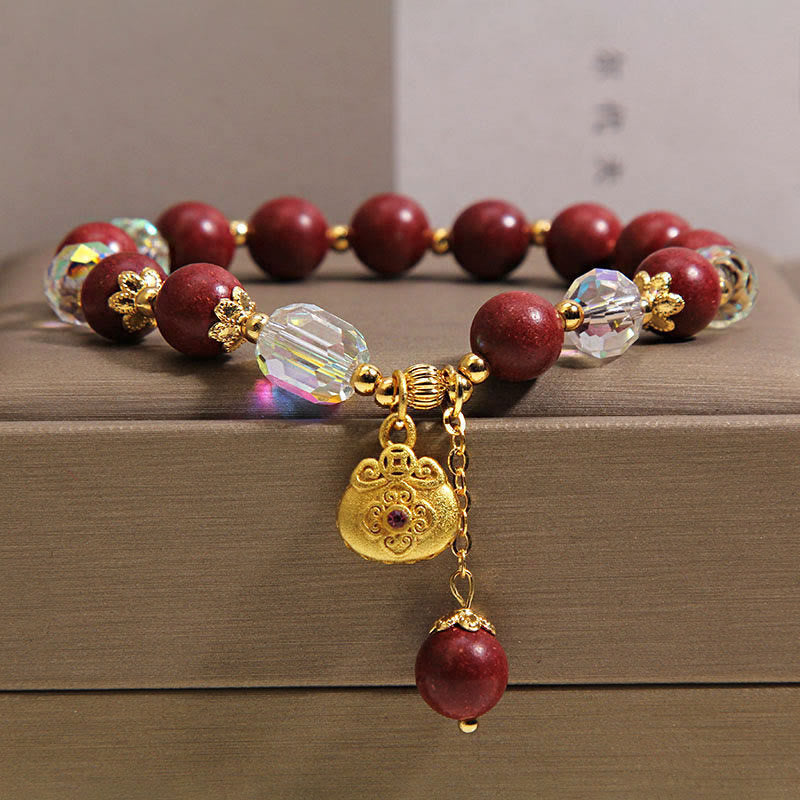 Nimara Ritual Sandalwood Lucky Bag Charm Healing Bracelet