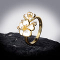 Nimara Ritual Daisy Copper Luck Balance Ring