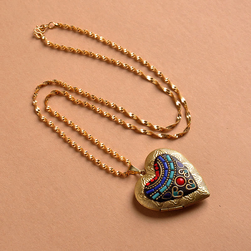 Nimara Ritual Copper Kwan Yin Avalokitesvara Zakiram Wealth Pendant Necklace