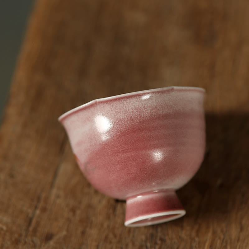 Nimara Ritual Hand-painted Rabbit Orchid Flower Begonia Ceramic Teacup Kung Fu Tea Cup 75ml
