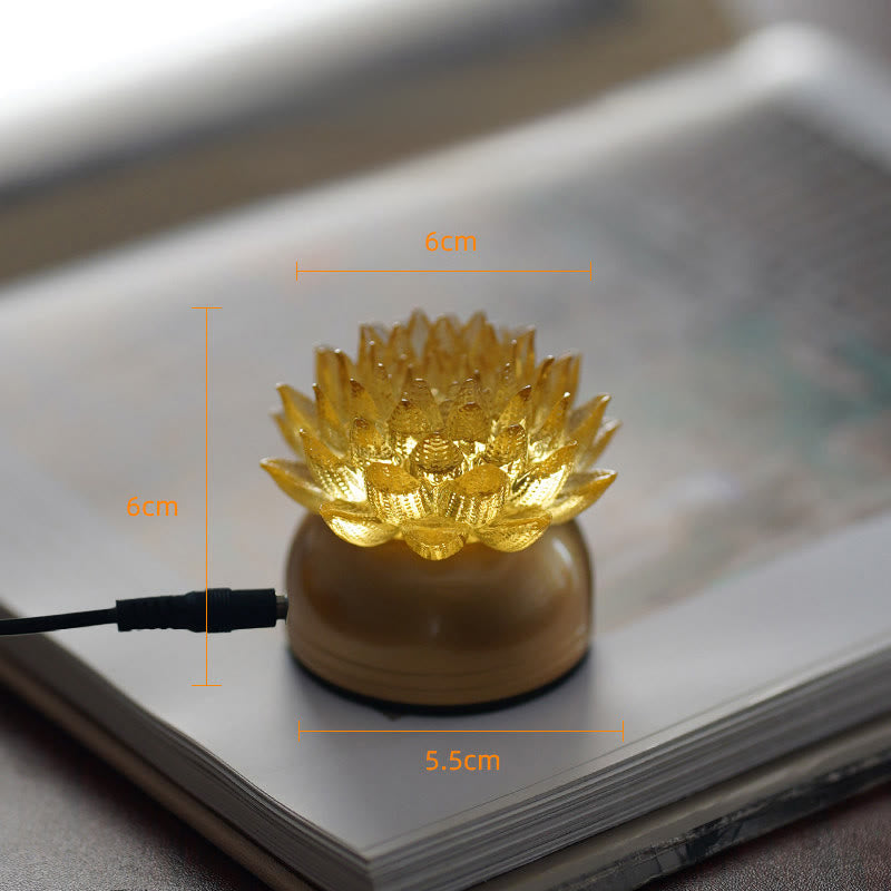 Nimara Ritual Lotus Liuli Glass Copper Brass New Begining Home Decoration