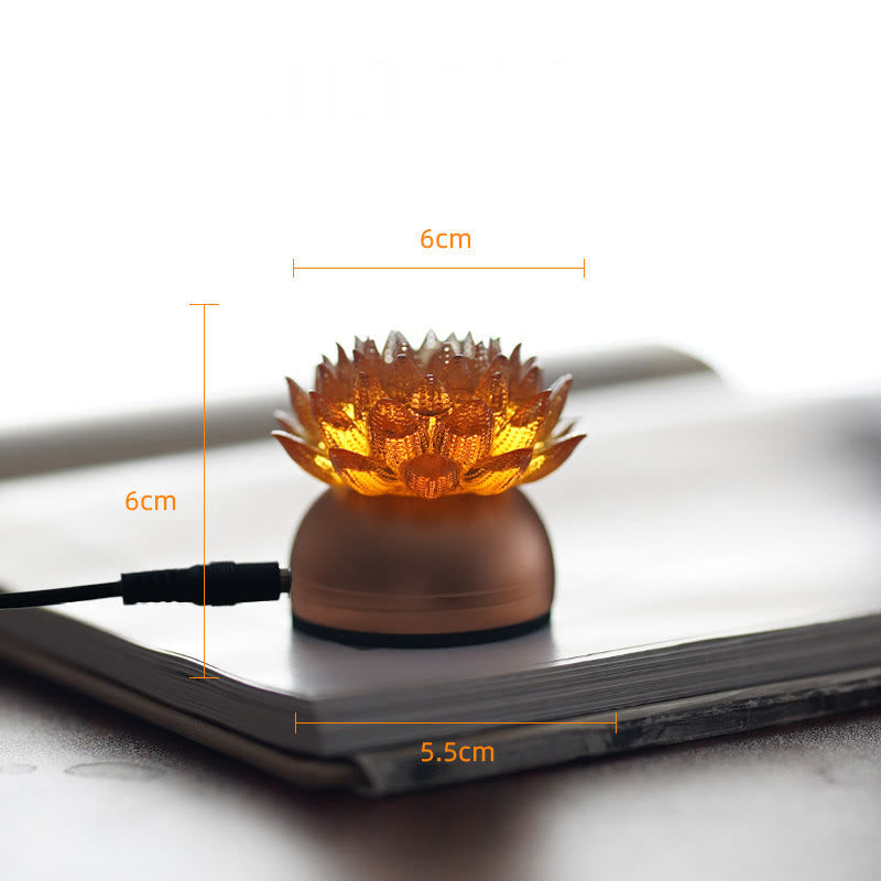 Nimara Ritual Lotus Liuli Glass Copper Brass New Begining Home Decoration