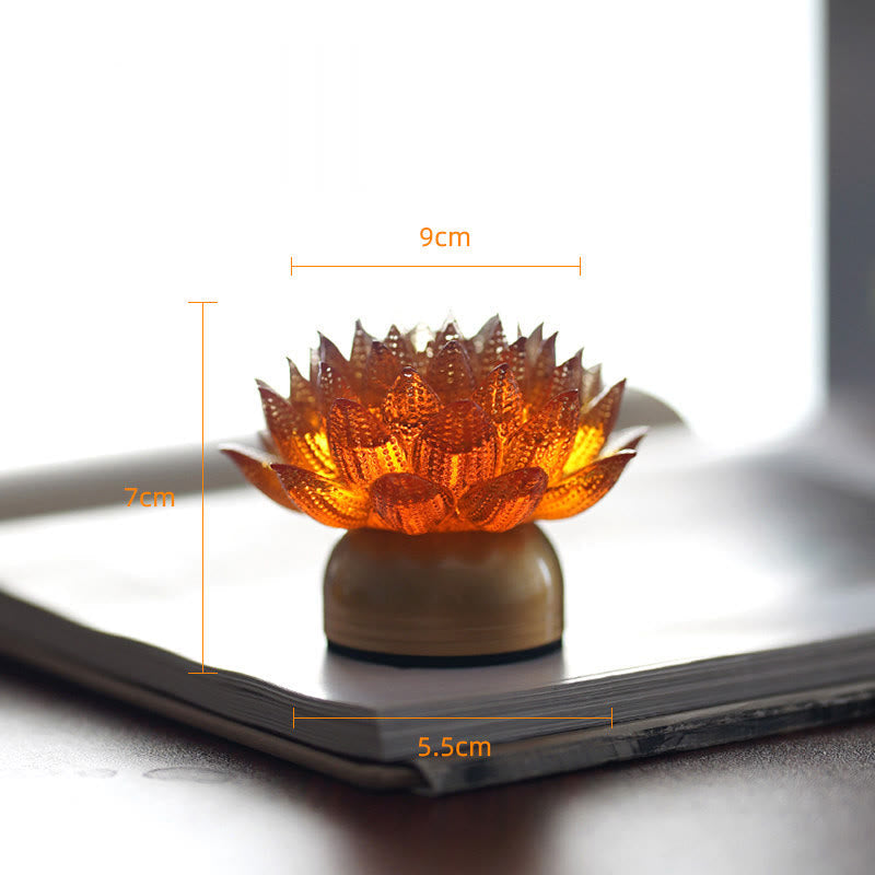 Nimara Ritual Lotus Liuli Glass Copper Brass New Begining Home Decoration