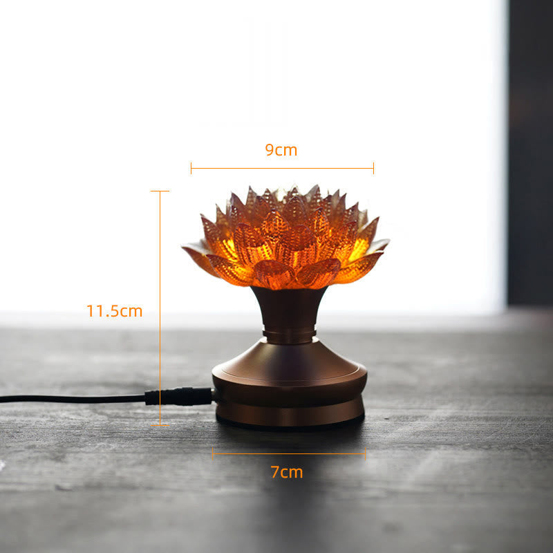 Nimara Ritual Lotus Liuli Glass Copper Brass New Begining Home Decoration