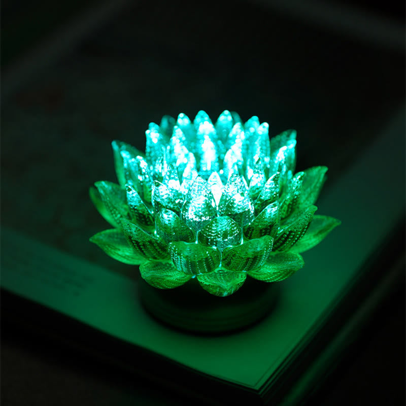 Nimara Ritual Lotus Liuli Glass Copper Brass New Begining Home Decoration