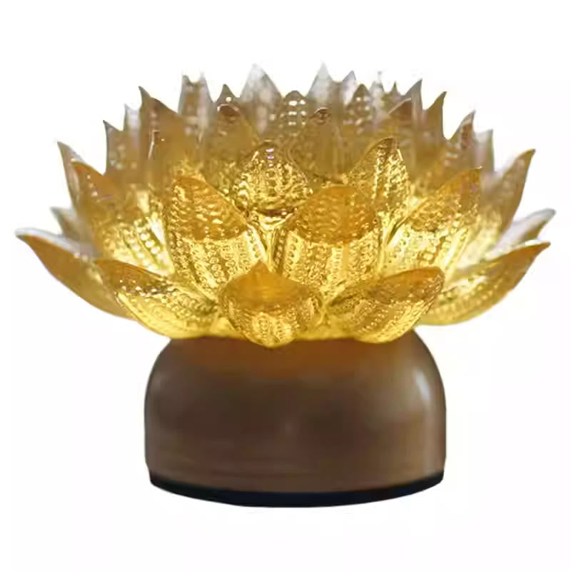 Nimara Ritual Lotus Liuli Glass Copper Brass New Begining Home Decoration