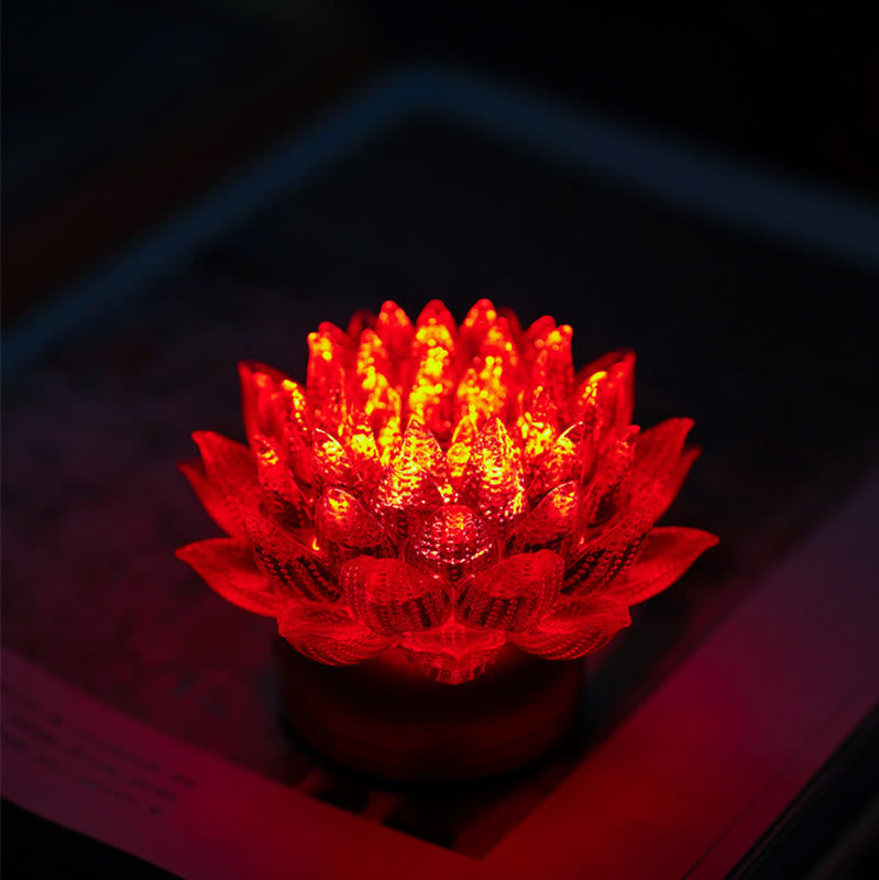 Nimara Ritual Lotus Liuli Glass Copper Brass New Begining Home Decoration