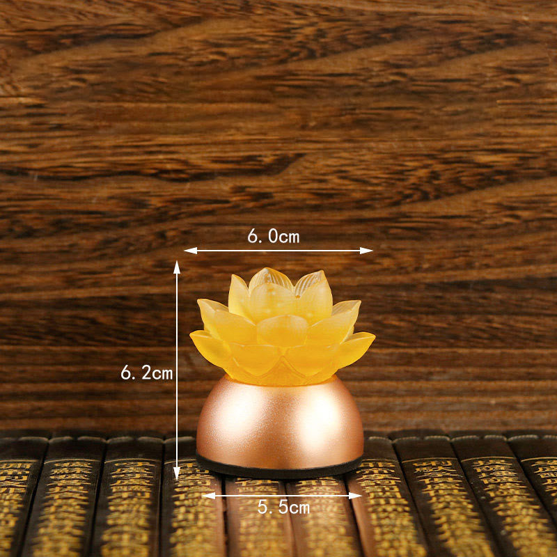 Nimara Ritual Lotus Liuli Glass Copper New Begining Home Decoration