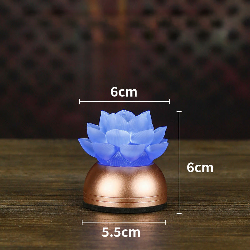 Nimara Ritual Lotus Liuli Glass Copper New Begining Home Decoration
