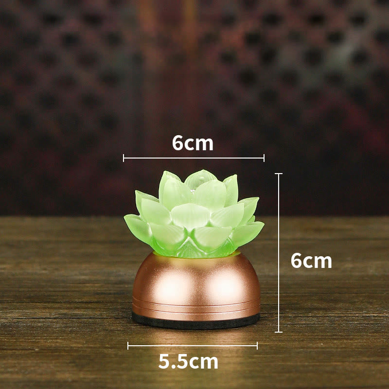 Nimara Ritual Lotus Liuli Glass Copper New Begining Home Decoration