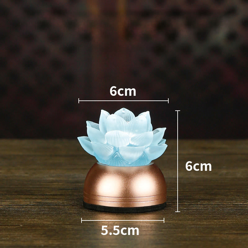 Nimara Ritual Lotus Liuli Glass Copper New Begining Home Decoration
