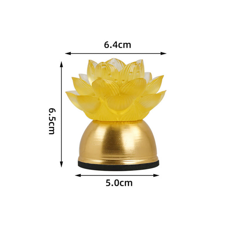 Nimara Ritual Lotus Liuli Glass Copper New Begining Home Decoration