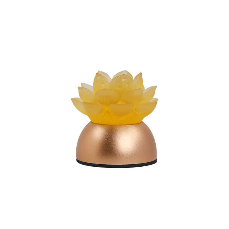 Nimara Ritual Lotus Liuli Glass Copper New Begining Home Decoration