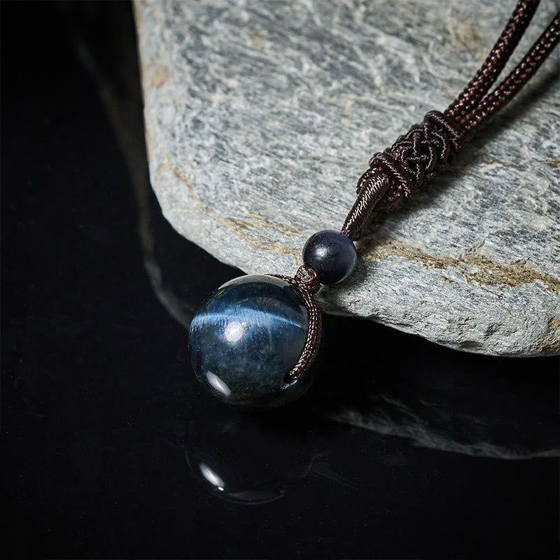 Nimara Ritual Tiger's Eye Silver Sheen Obsidian Gold Sheen Obsidian Rainbow Obsidian Positive Necklace Pendant