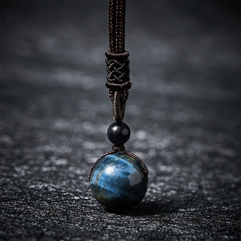 Nimara Ritual Tiger's Eye Silver Sheen Obsidian Gold Sheen Obsidian Rainbow Obsidian Positive Necklace Pendant