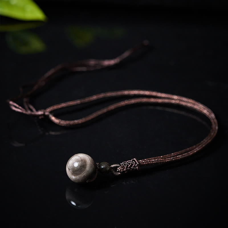 Nimara Ritual Tiger's Eye Silver Sheen Obsidian Gold Sheen Obsidian Rainbow Obsidian Positive Necklace Pendant