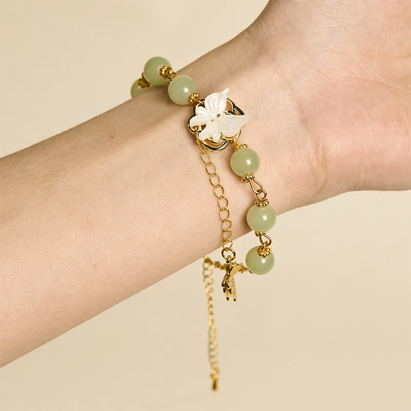 Nimara Ritual Liuli Glass Bead Butterfly Blessing Love Bracelet