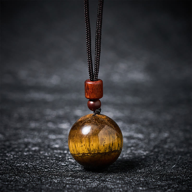 Nimara Ritual White Crystal Pink Crystal Tiger Eye Smoky Quartz Protection Necklace Pendant