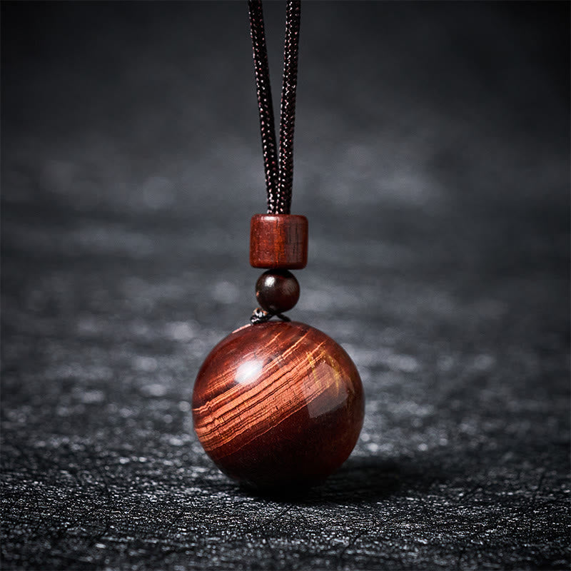 Nimara Ritual White Crystal Pink Crystal Tiger Eye Smoky Quartz Protection Necklace Pendant