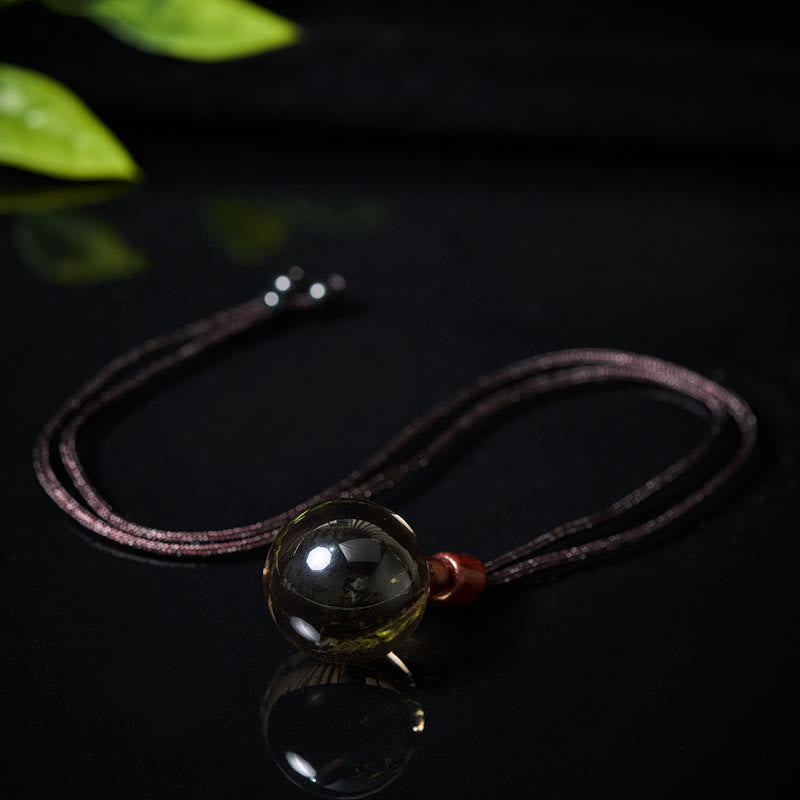 Nimara Ritual White Crystal Pink Crystal Tiger Eye Smoky Quartz Protection Necklace Pendant