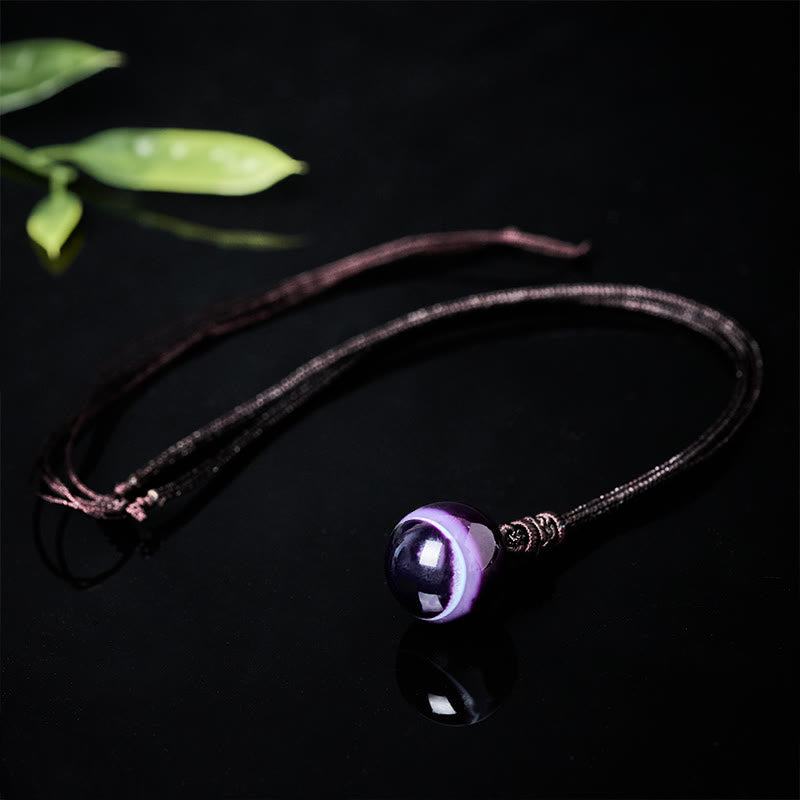 Nimara Ritual Amethyst Yellow Agate Various Agate Pink Crystal Lazurite Lapis Lazuli Balance Necklace Pendant