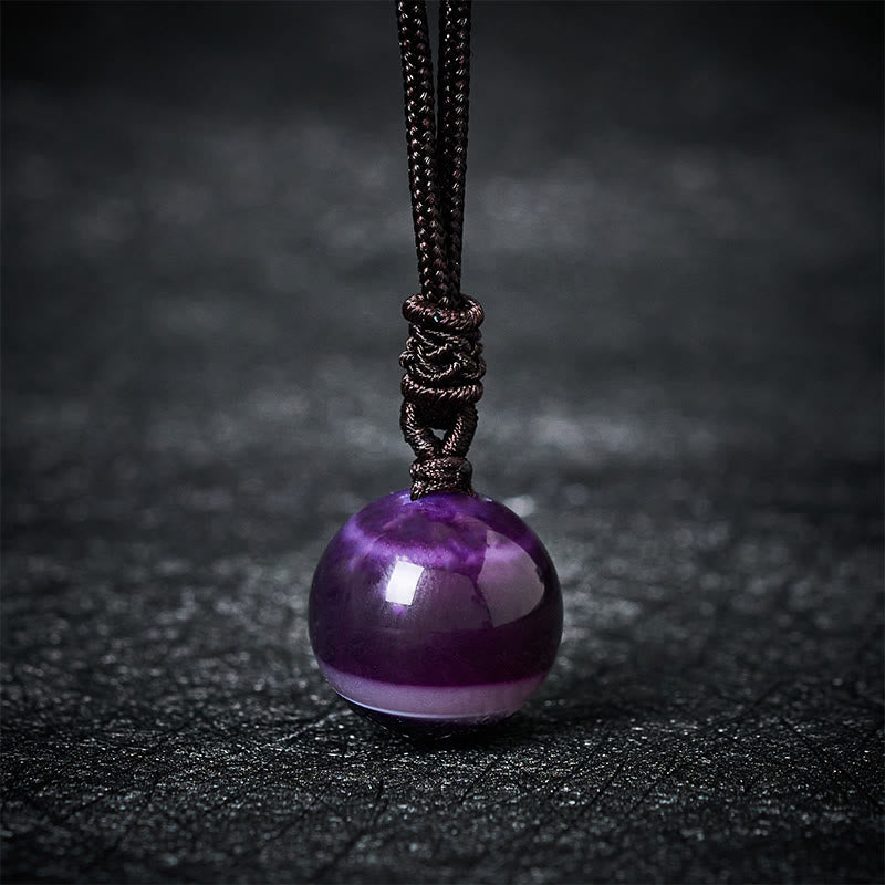 Nimara Ritual Amethyst Yellow Agate Various Agate Pink Crystal Lazurite Lapis Lazuli Balance Necklace Pendant