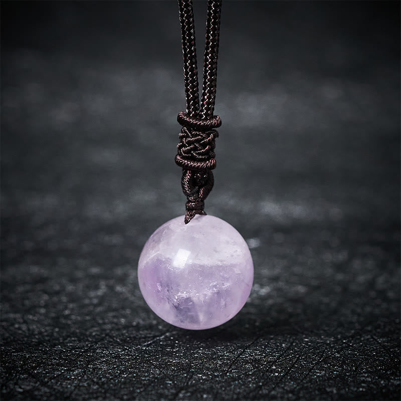 Nimara Ritual Amethyst Yellow Agate Various Agate Pink Crystal Lazurite Lapis Lazuli Balance Necklace Pendant