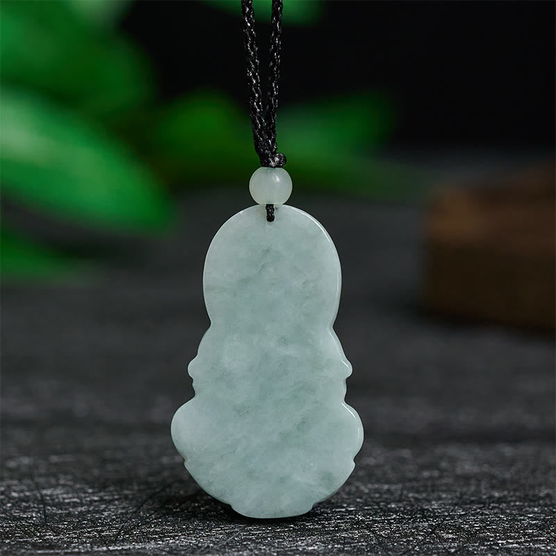 Nimara Ritual Jade Kwan Yin Avalokitesvara Harmony Necklace Pendant