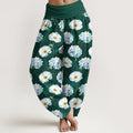 Nimara Ritual Cotton Fresh Elegant Flower Pattern Women's Elastic Waist Harem Pants