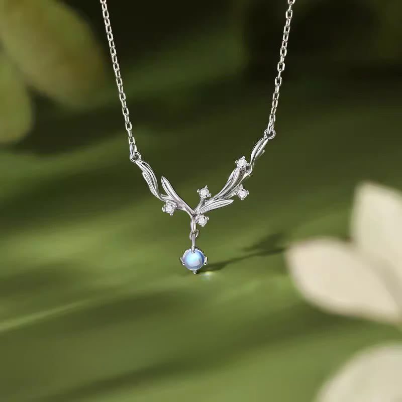 Nimara Ritual 925 Sterling Silver Mistletoe Keep Away Evil Spirits Necklace Pendant