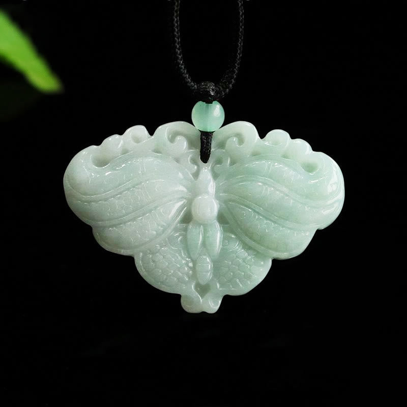 Nimara Ritual Jade Butterfly Prosperity Necklace Pendant
