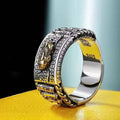 Nimara Ritual Lucky FengShui PiXiu Wealth Prayer Wheels Couple Ring