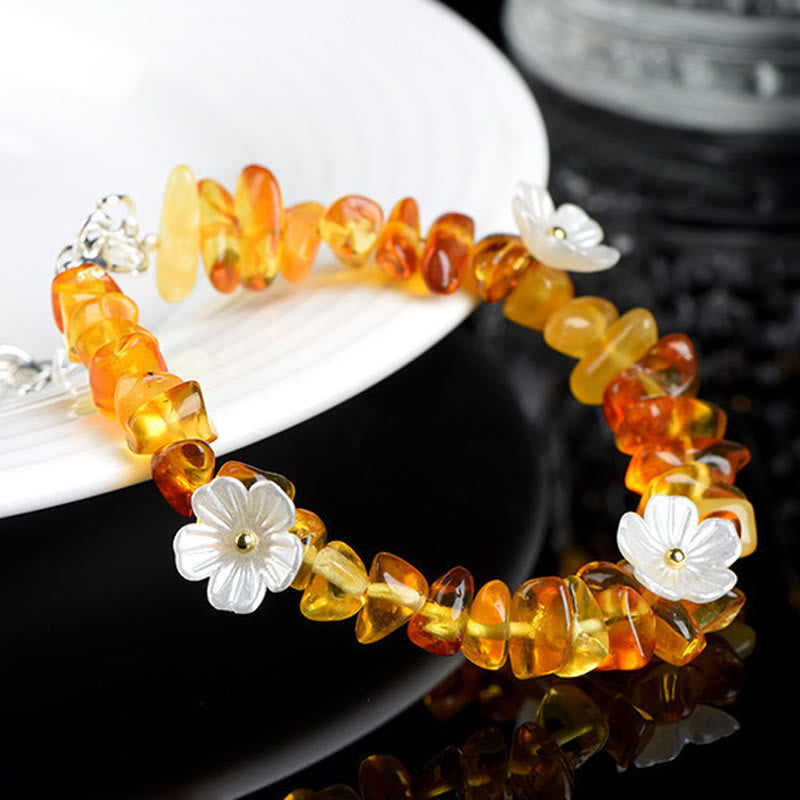 Nimara Ritual Natural Aquamarine Peridot Strawberry Quartz Various Crystals Serenity Bracelet