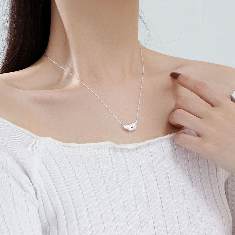 Nimara Ritual 999 Sterling Silver Flower Blessing Necklace Pendant
