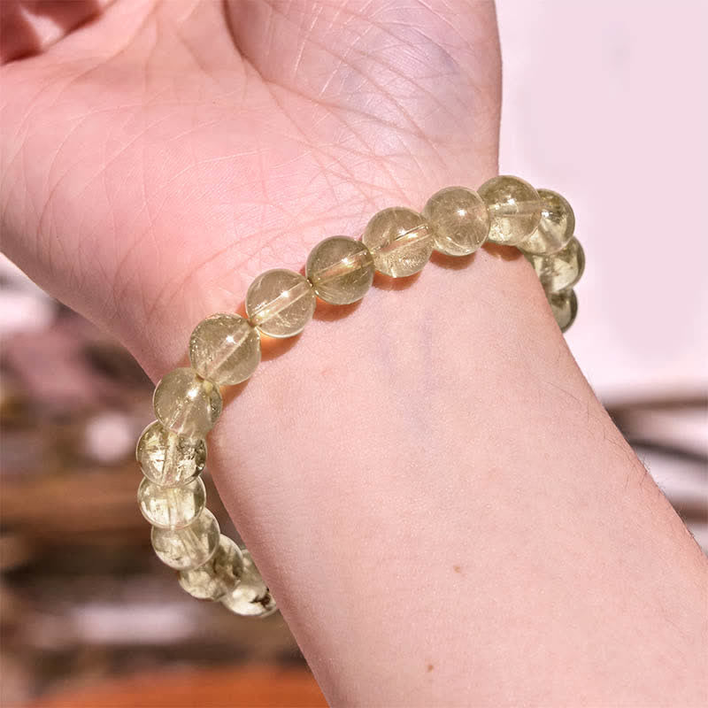 Nimara Ritual Natural Golden Rutilated Quartz Auspiciousness Protection Bracelet