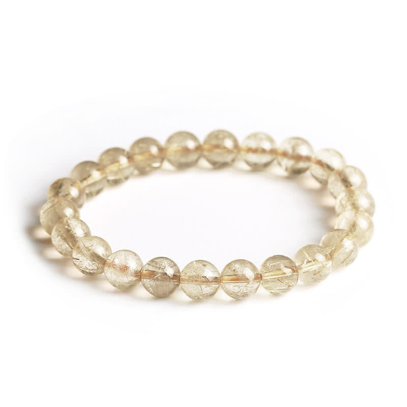Nimara Ritual Natural Golden Rutilated Quartz Auspiciousness Protection Bracelet
