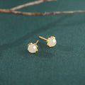 Nimara Ritual Hetian Jade 925 Sterling Silver Heart-Shaped Lace Harmony Earrings