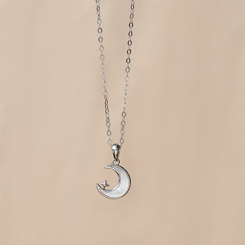 Nimara Ritual "FOR DEAREST MOTHER" Moon Star 925 Sterling Silver Calm Necklace Pendants Includes Gift Message Card