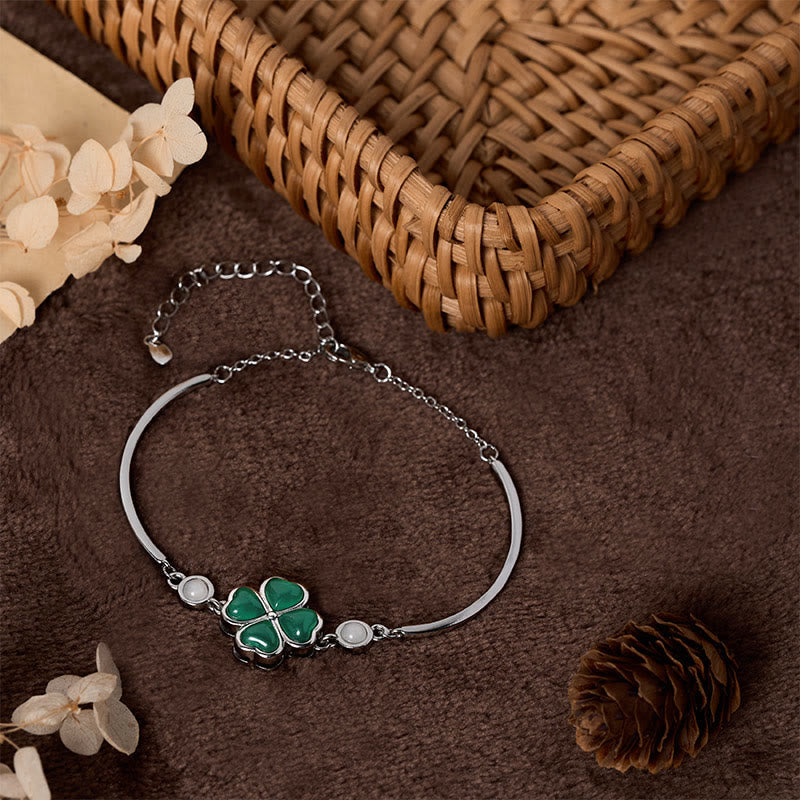 Nimara Ritual "FOR DEAREST MOTHER" Copper Four-Leaf Clover Luck Bracelet Includes Gift Message Card