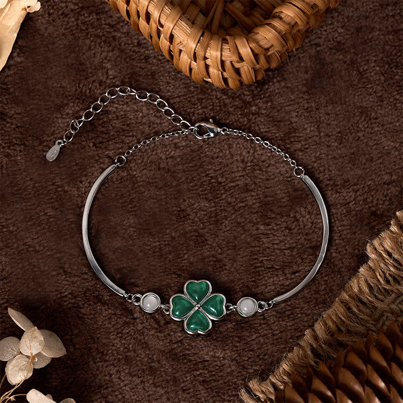 Nimara Ritual "FOR DEAREST MOTHER" Copper Four-Leaf Clover Luck Bracelet Includes Gift Message Card