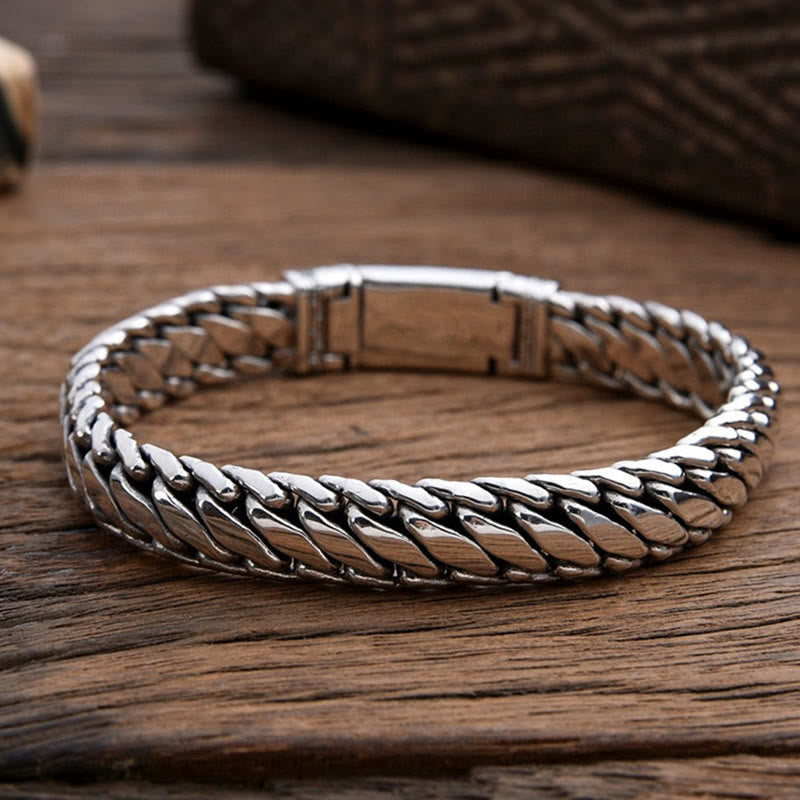 Nimara Ritual Wide Chain Copper Braided Luck Cuban Bracelet