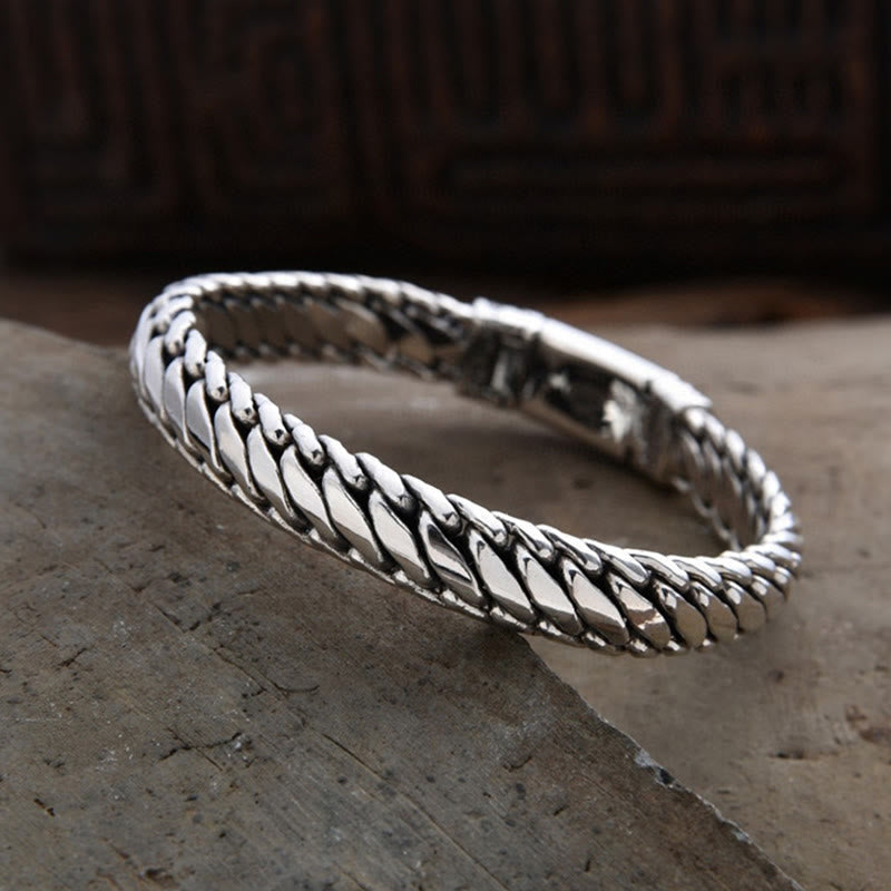 Nimara Ritual Wide Chain Copper Braided Luck Cuban Bracelet