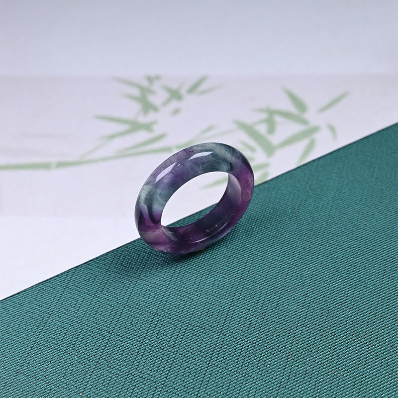 Nimara Ritual Natural Fluorite Protection Ring