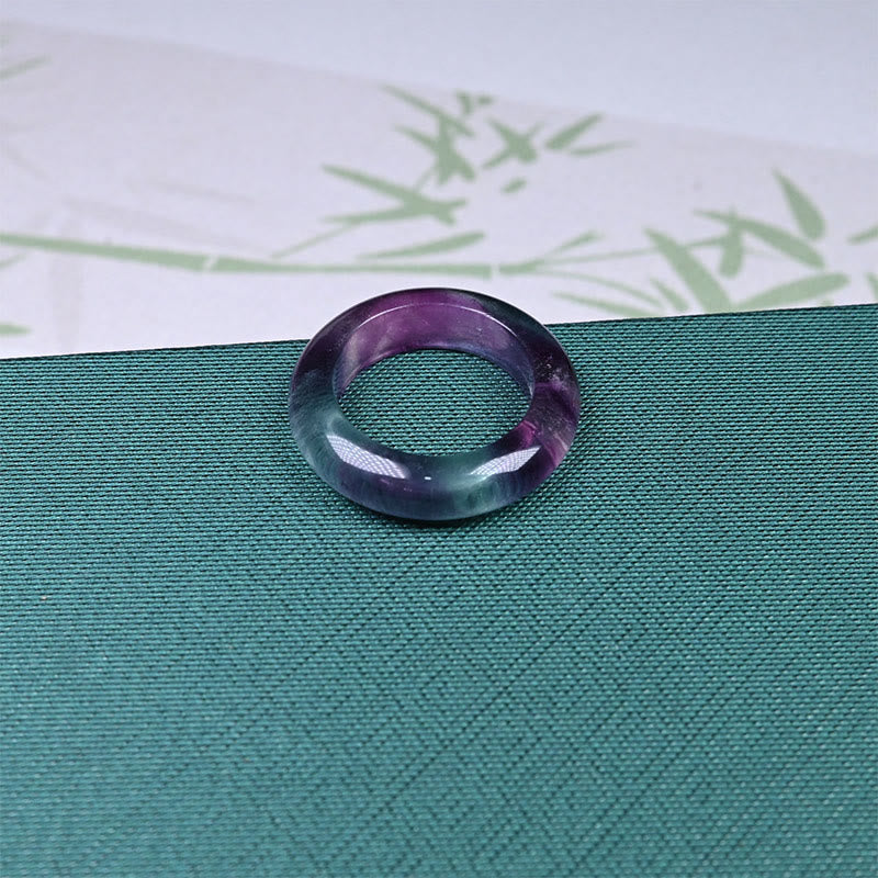 Nimara Ritual Natural Fluorite Protection Ring