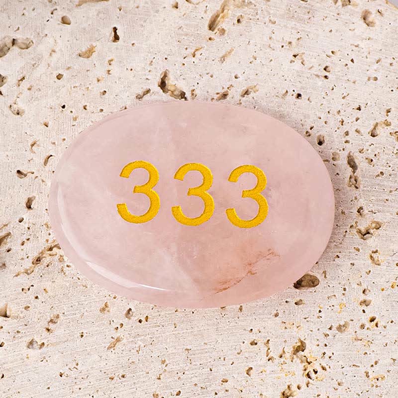 Nimara Ritual Angel Numbers White Crystal Red Jasper Pink Crystal Green Aventurine Meditation Palm Stone
