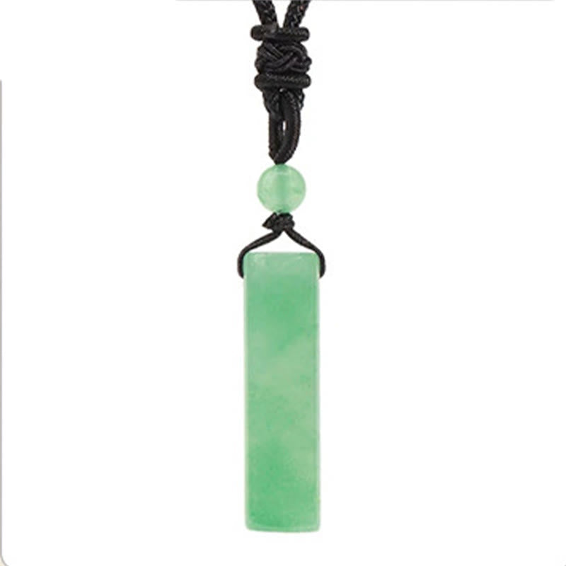 Nimara Ritual Various Crystal Rose Quartz Green Aventurine Amethyst Cylinder Healing Necklace Pendant