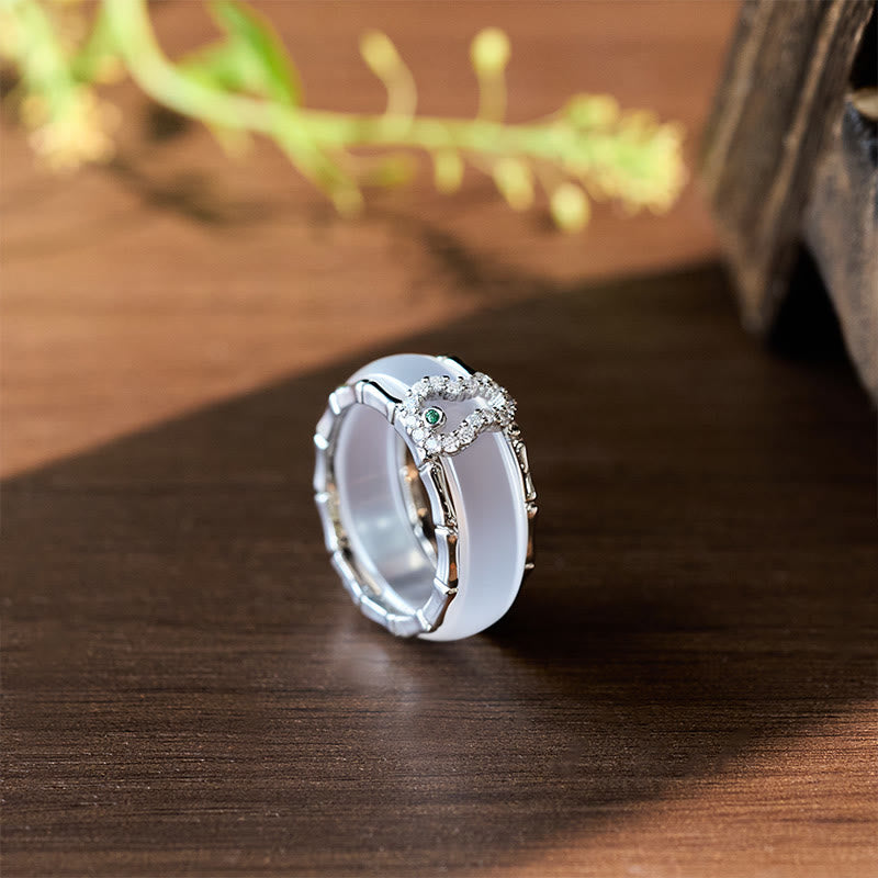 Nimara Ritual Chalcedony Gourd Flower Harmony Ring