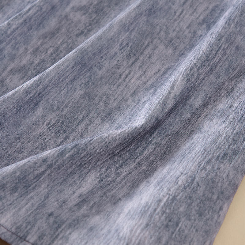 Nimara Ritual Summer Crew Neck Plain Short Sleeve Below Knee Dress